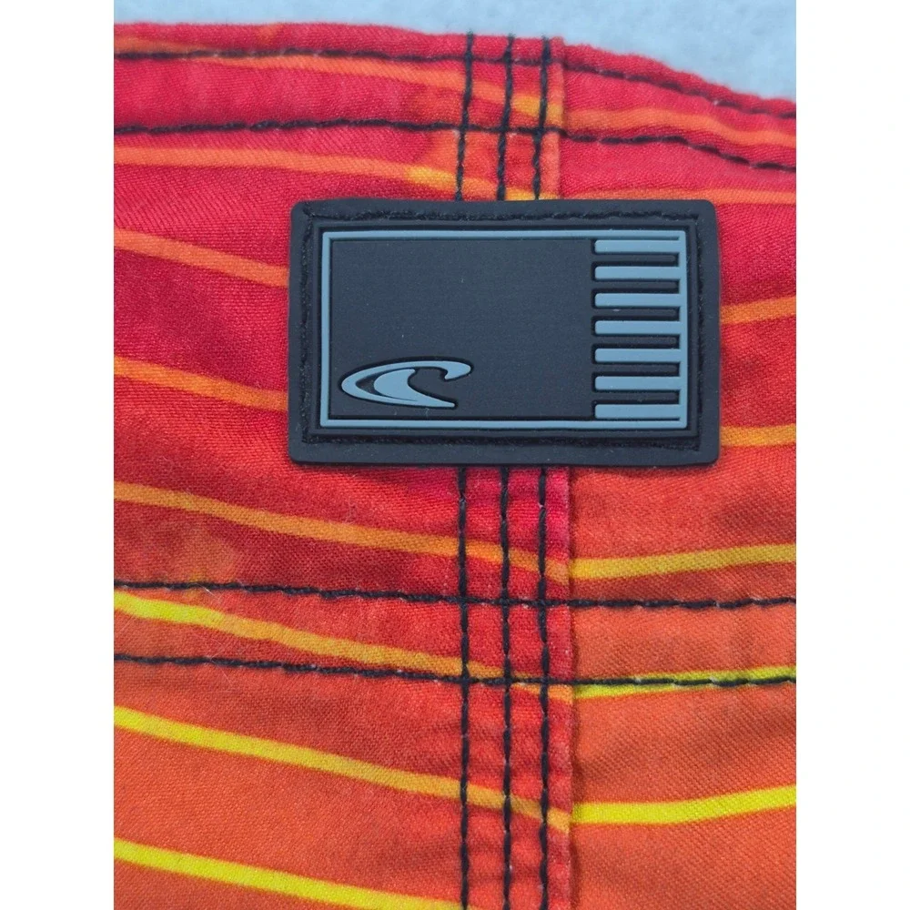 O'Neill Hyperfreak Board Shorts Sunset Palm Tree Graphic Multi-Color Mens 33